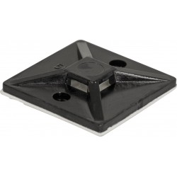 CABLE TIE BASES (SUITS TIES UPTO 5.5mm) (BLACK) (50)