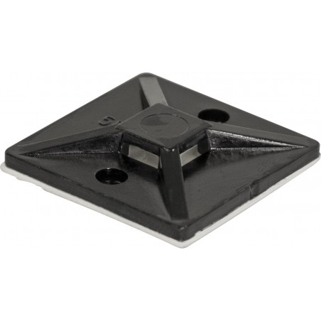 CABLE TIE BASES (SUITS TIES UPTO 5.5mm) (BLACK) (50)
