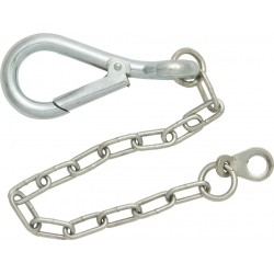 COMMERCIAL SPRING HOOKS & 200mm CHAIN (SMALL) (10)