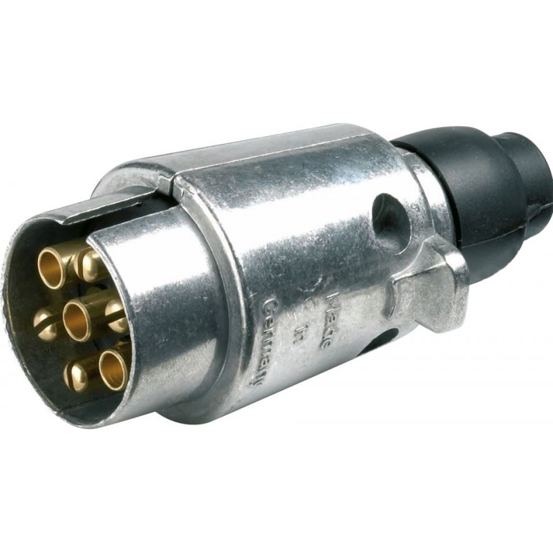 7 PIN TRAILER PLUGS (12/24V) (METAL) (5)