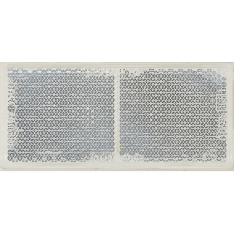 S/ADHESIVE REFLECTORS (100 X 50mm) (WHITE) (10)