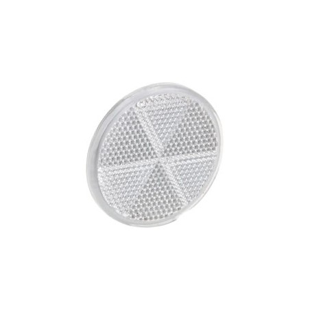 S/ADHESIVE REFLECTORS (60mm ROUND) (WHITE) (10)