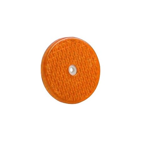 BOLT-ON REFLECTORS (60mm ROUND) (AMBER) (10)