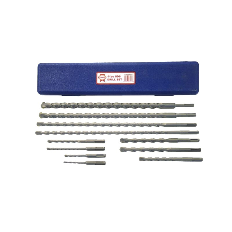 SDS PLUS MASONRY DRILL SET (11 PIECES) (5 - 20mm)