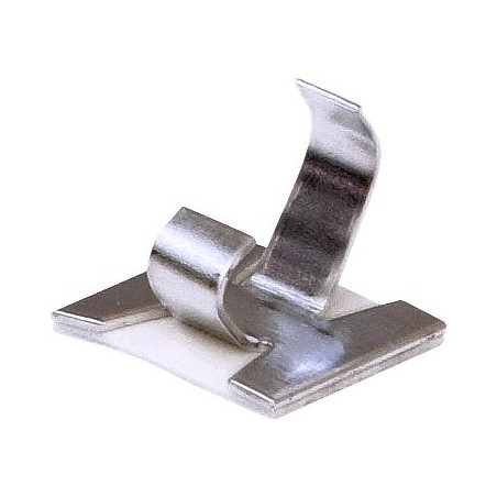 S/ADHESIVE ALLOY CABLE CLIPS (9.5mm) (50)