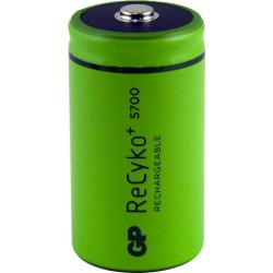 D GP RECYKO+ H/D RECHARGABLE BATTERIES (2)