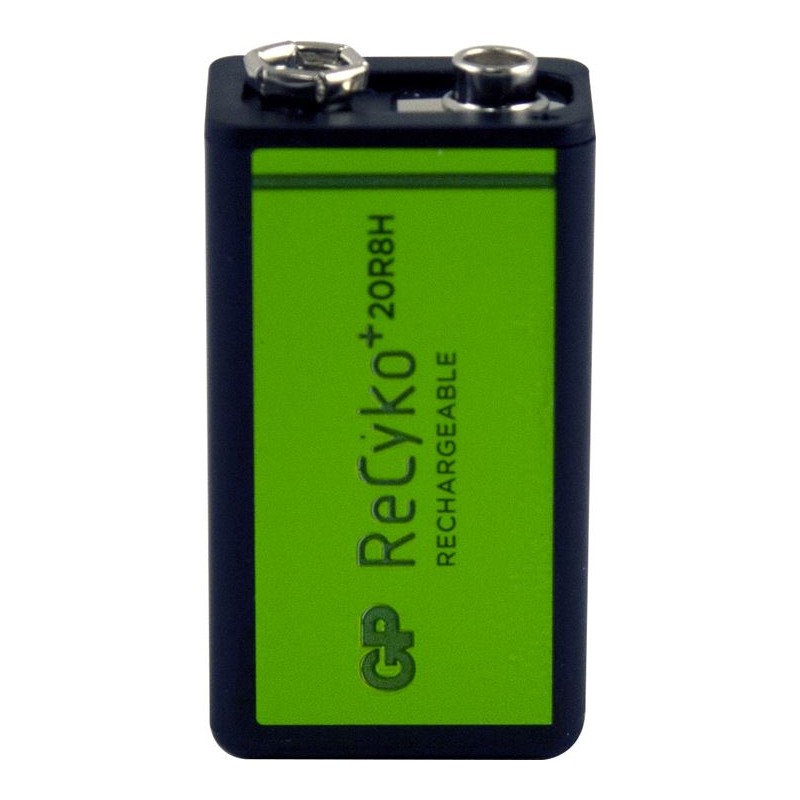 9V GP RECYKO+ H/D RECHARGABLE BATTERIES (1)
