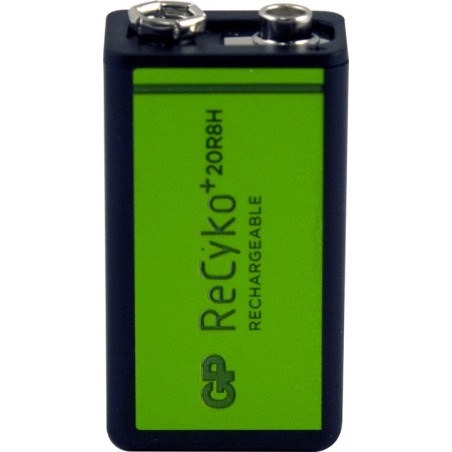 9V GP RECYKO+ H/D RECHARGABLE BATTERIES (1)