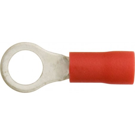 8.4mm (RING) TERMINALS (RED) (8.4mm) (100)