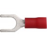 4.3mm (FORK) TERMINALS (RED) (4.3mm) (100)
