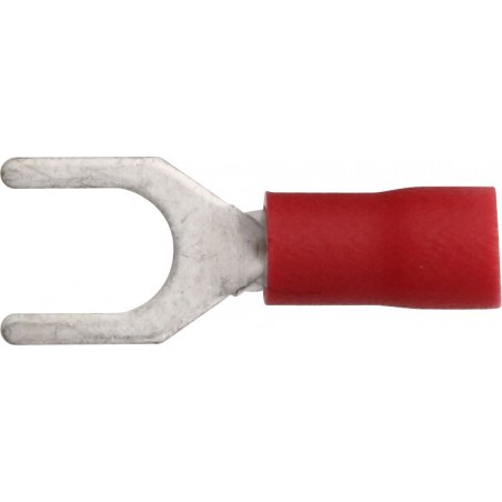 4.3mm (FORK) TERMINALS (RED) (4.3mm) (H/D) (100)
