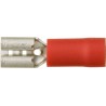 6.7mm (PUSH ON) FEMALE TERMINALS (RED) (6.7mm) (100)