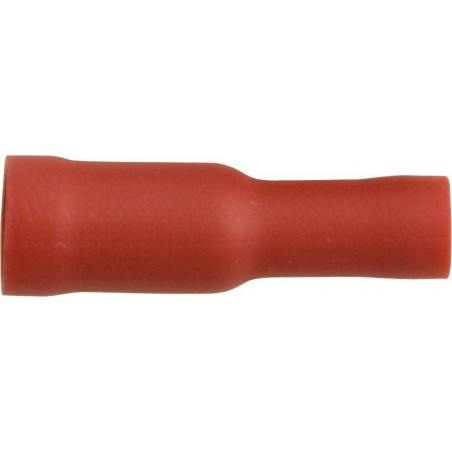4.65mm (BULLET) FEMALE TERMINALS (RED) (4.65mm) (100)