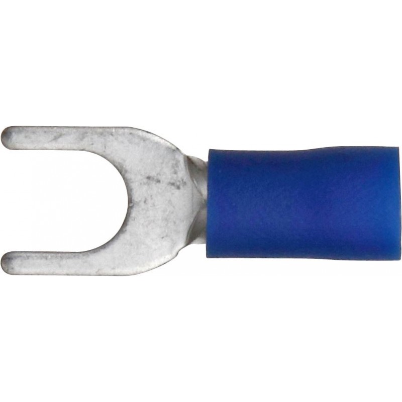 3.7mm (FORK) TERMINALS (BLUE) (H/D) (100)