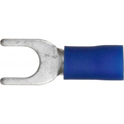 4.3mm (FORK) TERMINALS (BLUE) (100)
