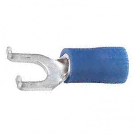 4.3mm (FORK) TERMINALS (CLAW TYPE) (BLUE) (100)