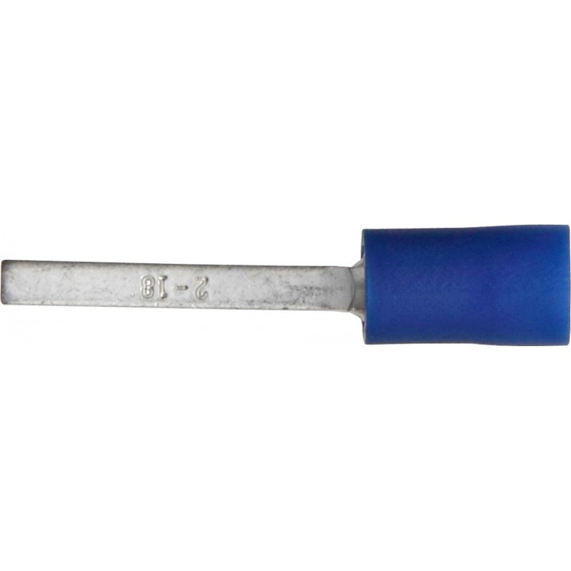 17.5mm (FLAT BLADE) TERMINALS (BLUE) (100)
