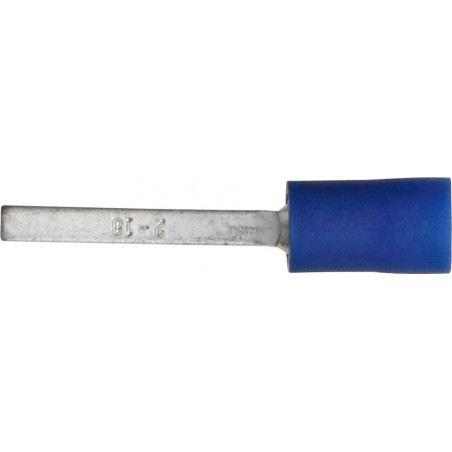 17.5mm (FLAT BLADE) TERMINALS (BLUE) (100)