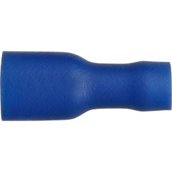 5.0mm (PUSH ON) TERMINALS (BLUE) (F/INSULATED) (100)