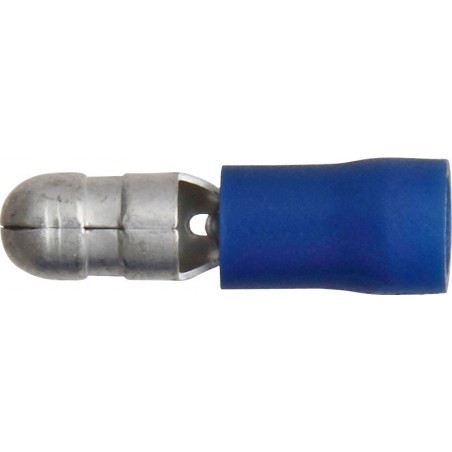 5.0mm (BULLET) MALE TERMINALS (BLUE) (100)