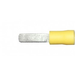 10.0mm (FLAT BLADE) TERMINALS FLAT (YELLOW) (50)