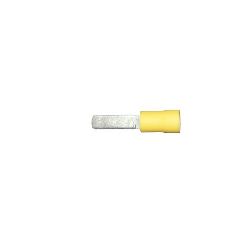 10.0mm (FLAT BLADE) TERMINALS FLAT (YELLOW) (50)