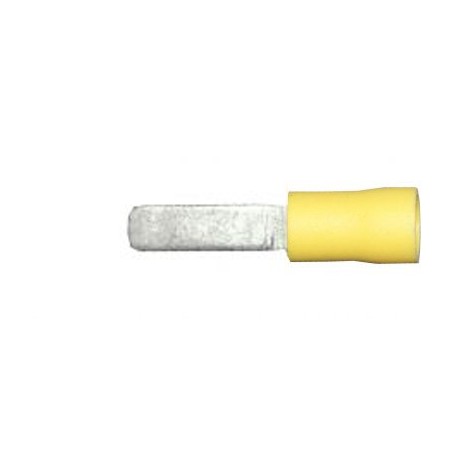 10.0mm (FLAT BLADE) TERMINALS FLAT (YELLOW) (50)