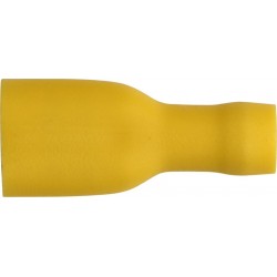 6.4mm (PUSH ON) TERMINALS (YELLOW) (F/INSULATED) (50)