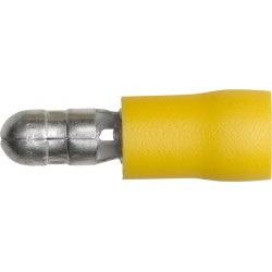 5.0mm (BULLET) MALE TERMINALS (YELLOW) (50)