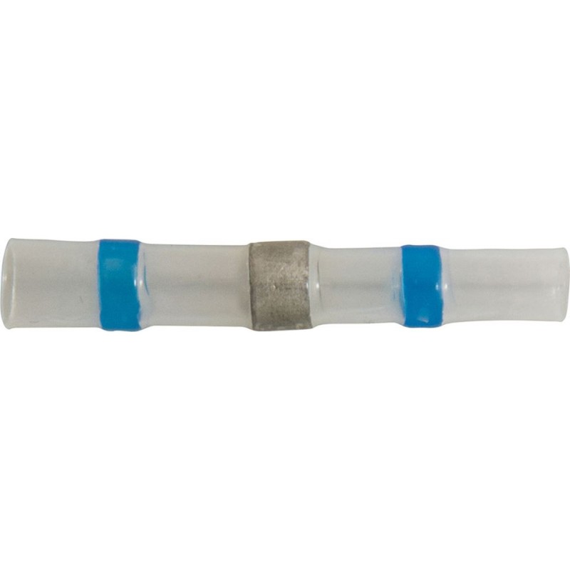 BLUE HS SOLDER BUTT CONNECTORS (1.50 - 2.5mm²) (BLUE) (25)