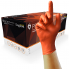 SIZE 11 (XL) HD ORANGE DIAMOND GRIP NITRILE GLOVES (100)