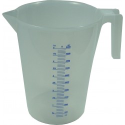 CLEAR MEASURING JUGS (CHEMICAL RESISTANT) (5ltr)