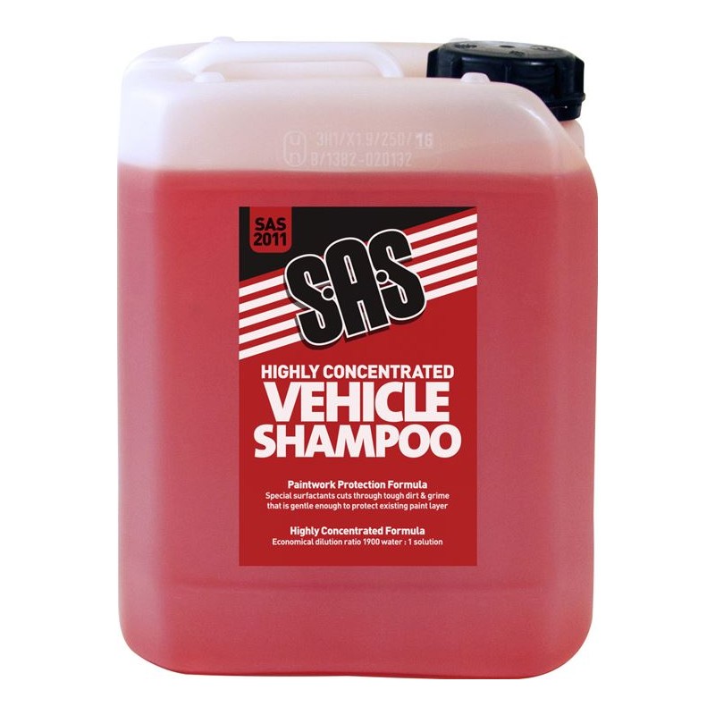 SAS HIGHLY CONCENTRATED VEHICLE SHAMPOO (5ltr)