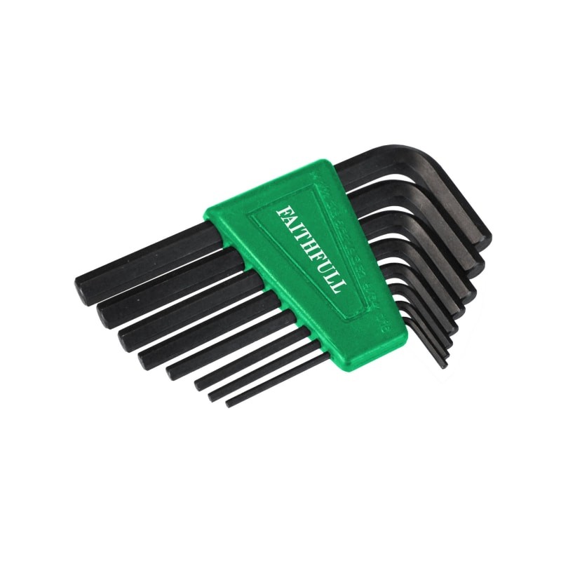 8PC HEX KEYS (SHORT ARM) (IMPERIAL)