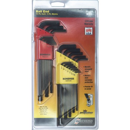 HEX KEYS (L/REACH, BALL/END) (BONDUS) (IMP/MM)