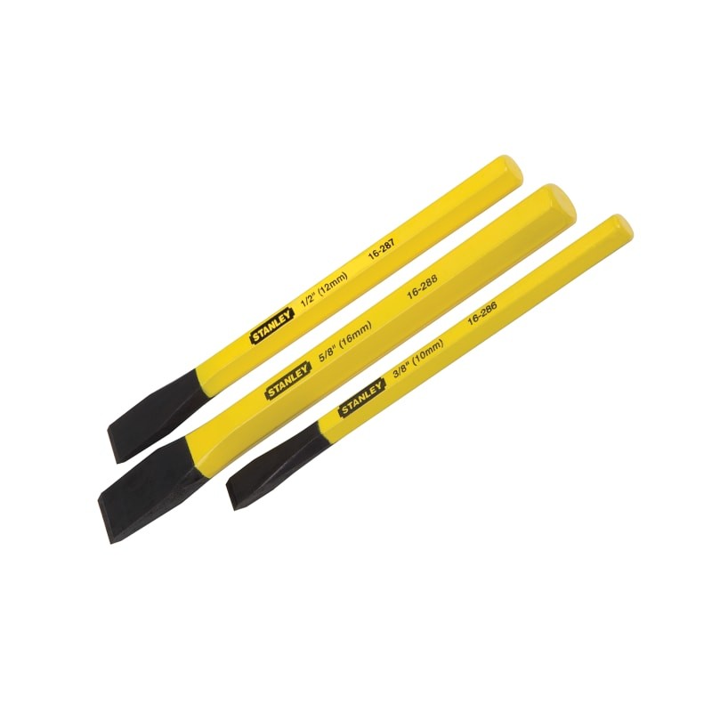 3PC STANLEY COLD CHISEL SET