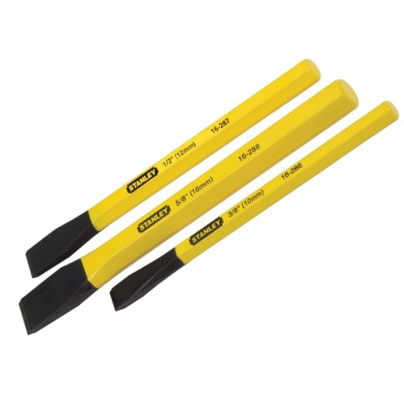 3PC STANLEY COLD CHISEL SET