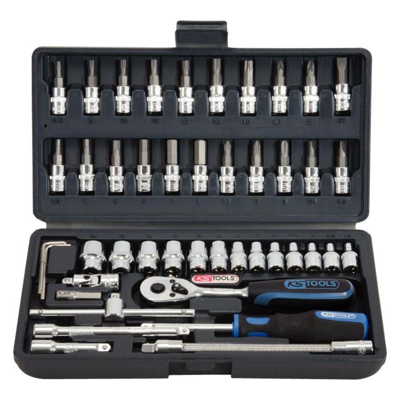 1/4"DR SOCKET SET (46PC) (KS TOOLS)