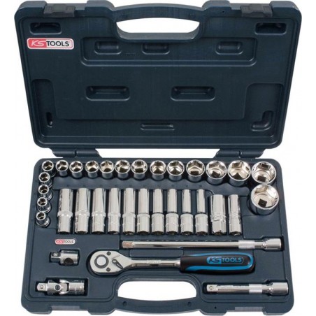 1/2"DR SOCKET SET (35PC) (KS TOOLS)