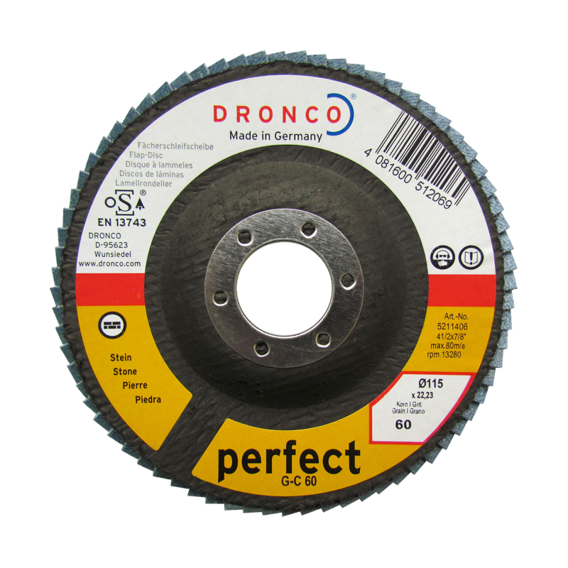 125mm DRONCO FLAP DISC’S (40 GRIT) (5)