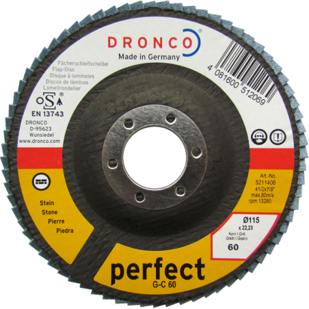 125mm DRONCO FLAP DISC’S (40 GRIT) (5)