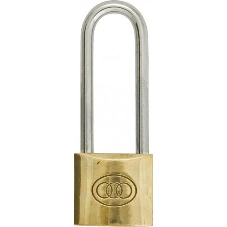 BRASS PADLOCK (38mm) (LONG SHANK)