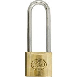BRASS PADLOCK (50mm) (LONG SHANK)
