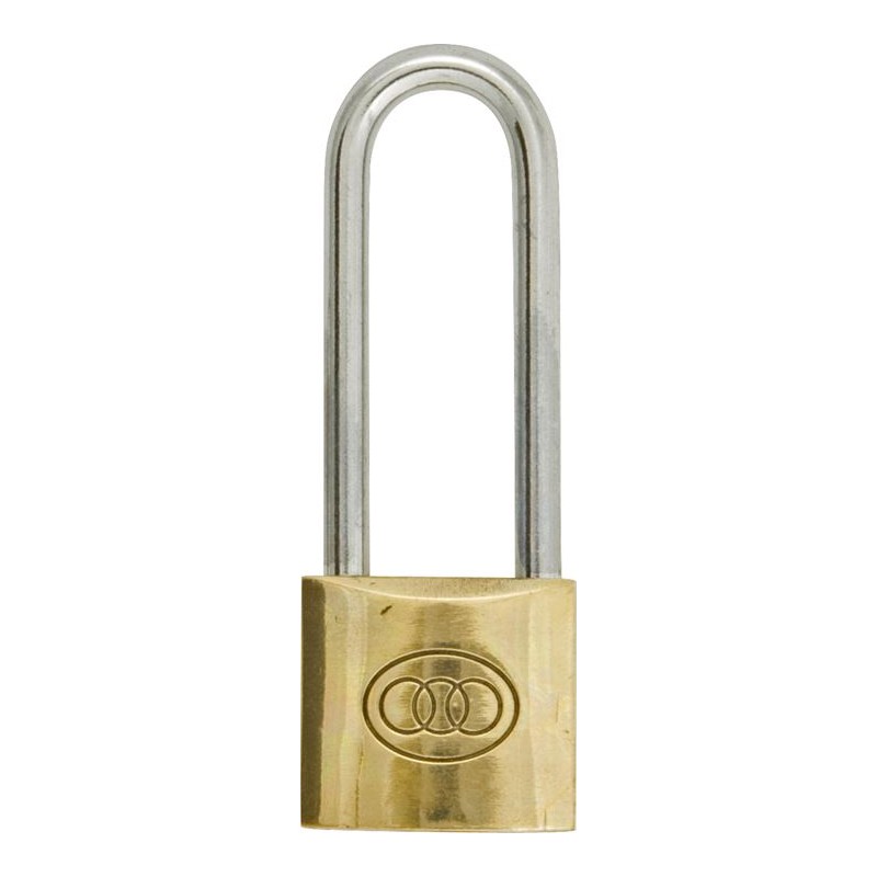 BRASS PADLOCK (50mm) (LONG SHANK)