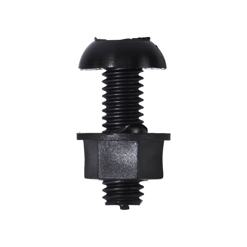 6 X 18mm NUMBER PLATE NYLON NUTS & BOLTS (B) (100)