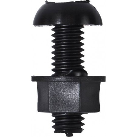 6 X 18mm NUMBER PLATE NYLON NUTS & BOLTS (B) (100)