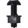 6 X 18mm NUMBER PLATE NYLON NUTS & BOLTS (B) (100)
