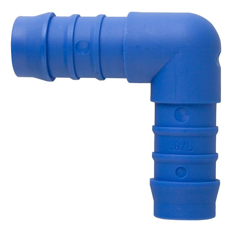 BLUE NYLON PIPE JOINER (ELBOWS) (M6)