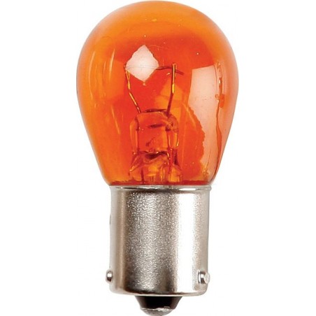 B581 (12v - 21w) SINGLE POLE (AMBER) AUTO BULBS (10)