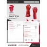 RED PVC GAUNTLETS (35CM)